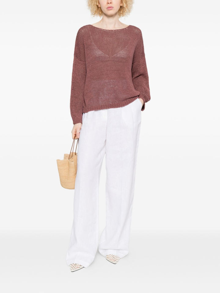 Maglione a maglia aperta