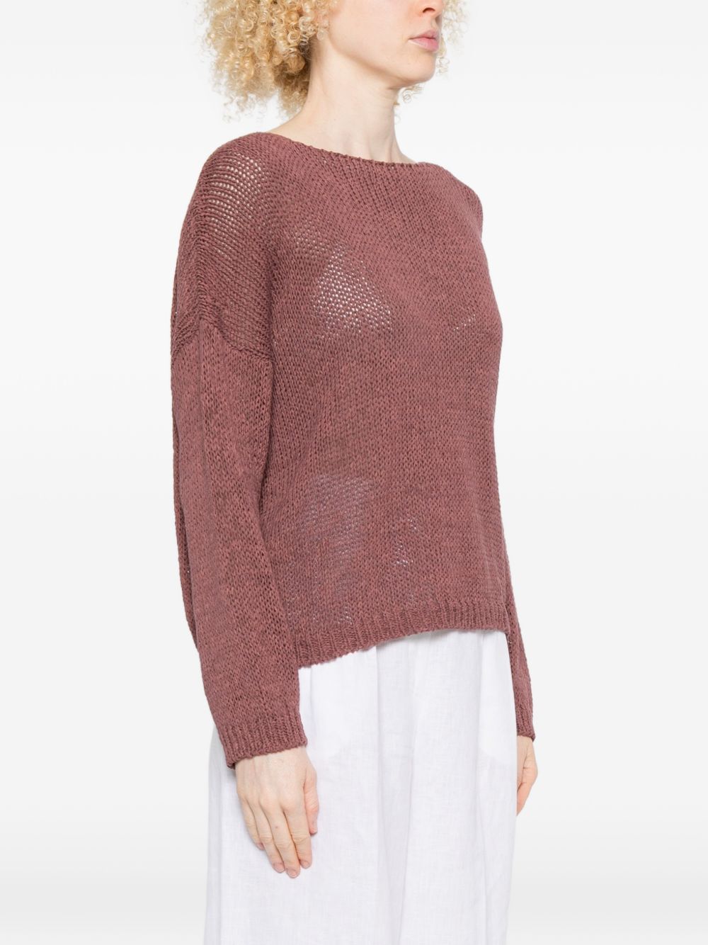 Maglione a maglia aperta