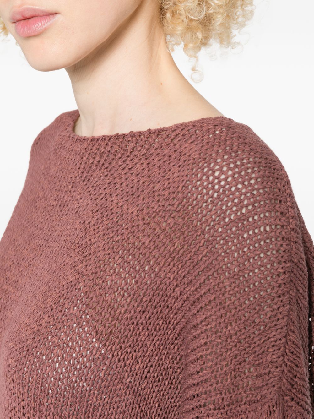 Maglione a maglia aperta