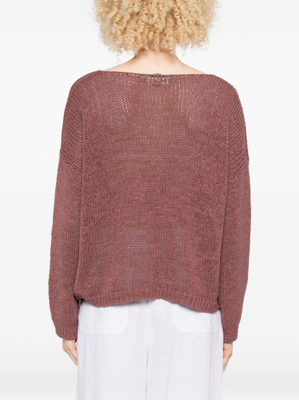 Maglione a maglia aperta