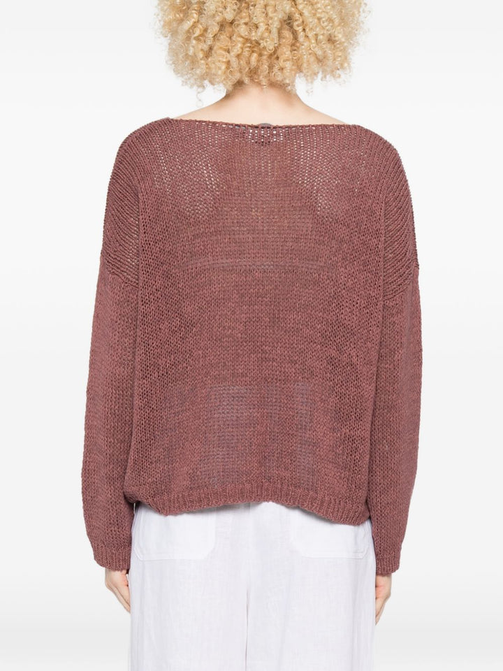 Maglione a maglia aperta