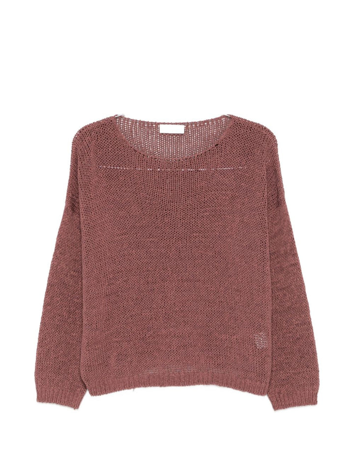 Maglione a maglia aperta