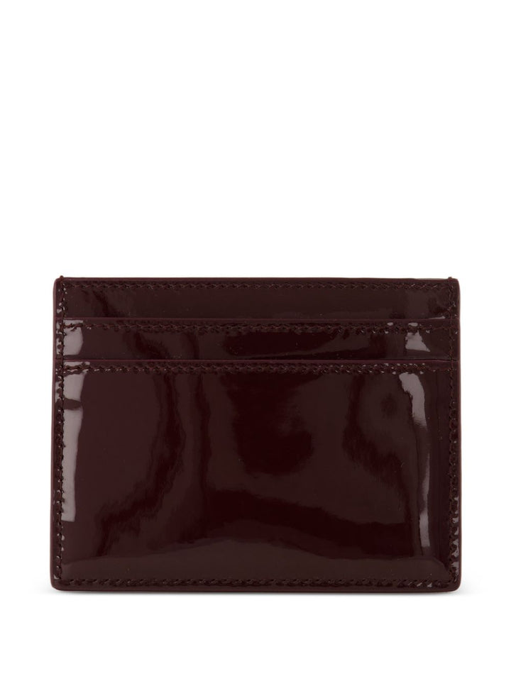 Porta carte SAINT LAURENT PARIS in pelle verniciata