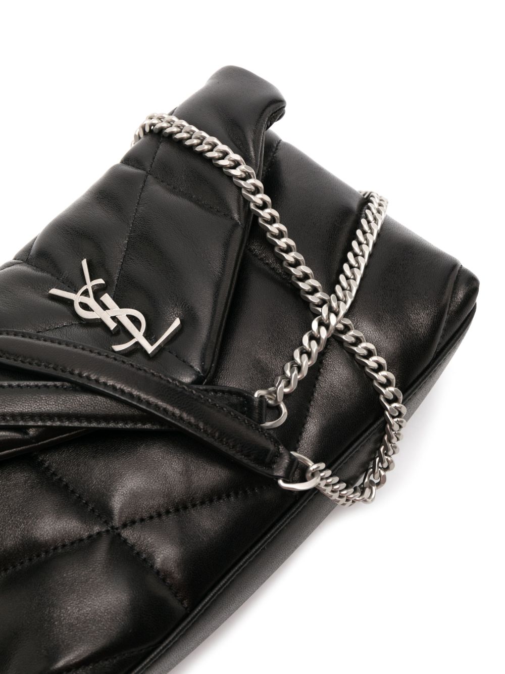 Saint Laurent Puffer toy in pelle di agnello