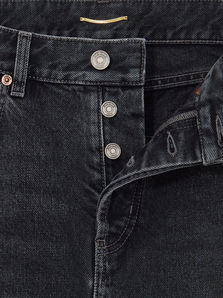 Jeans corti anni ‘90 in denim Ash Black