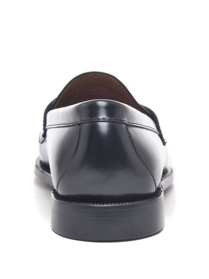 Mocassini da uomo in pelle nera, eleganti