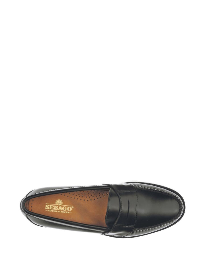 Mocassini da uomo in pelle nera, eleganti