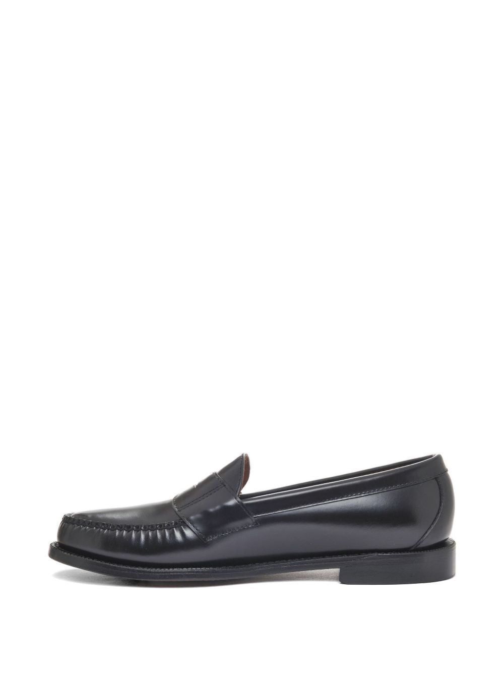 Mocassini da uomo in pelle nera, eleganti