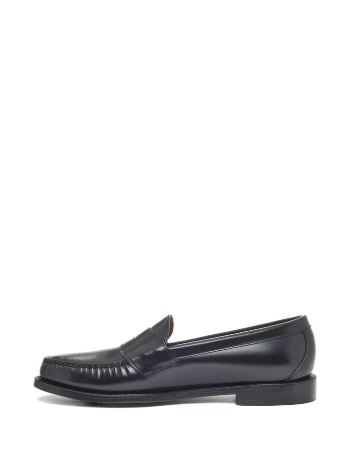 Mocassini da uomo in pelle nera, eleganti