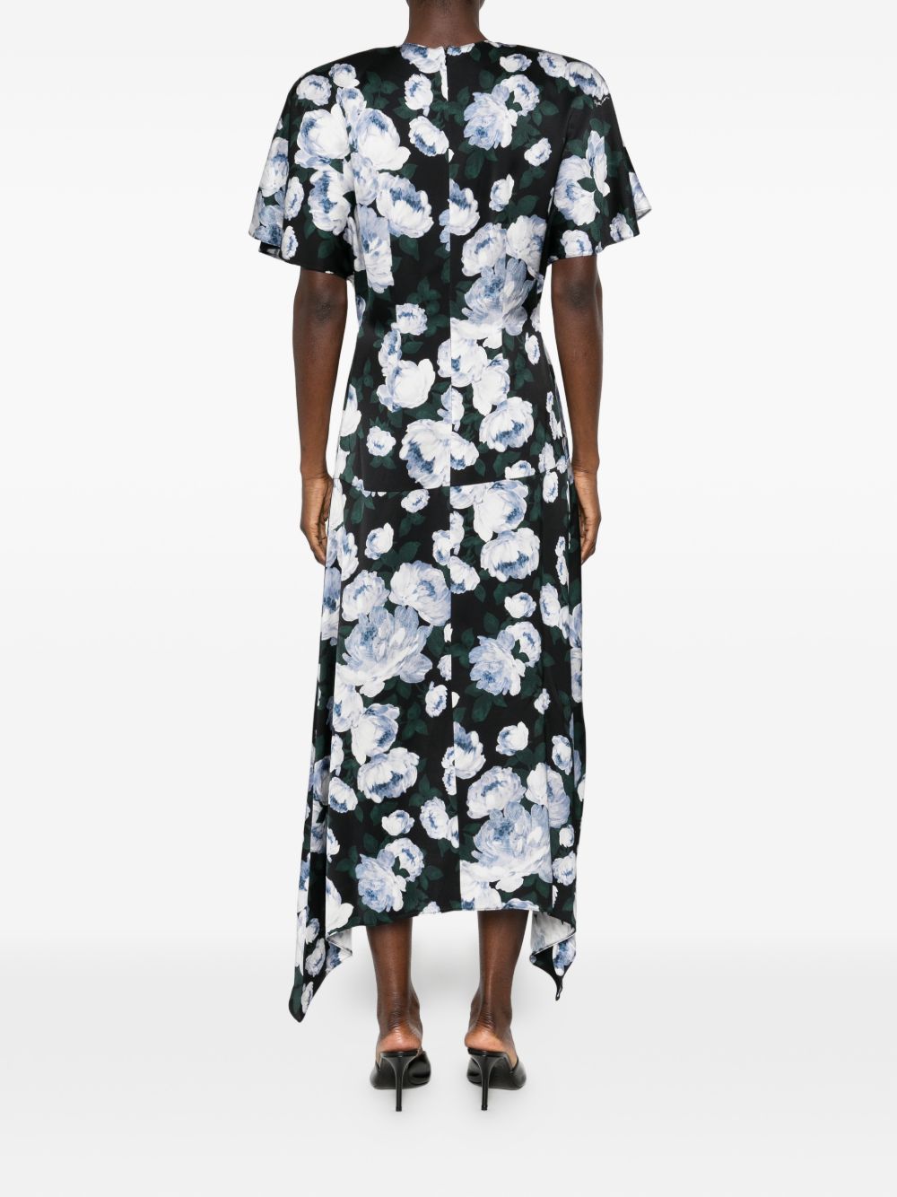 Abito midi floreale con scollo a V Envers