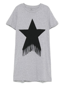 Maglia abito con stella e frange
