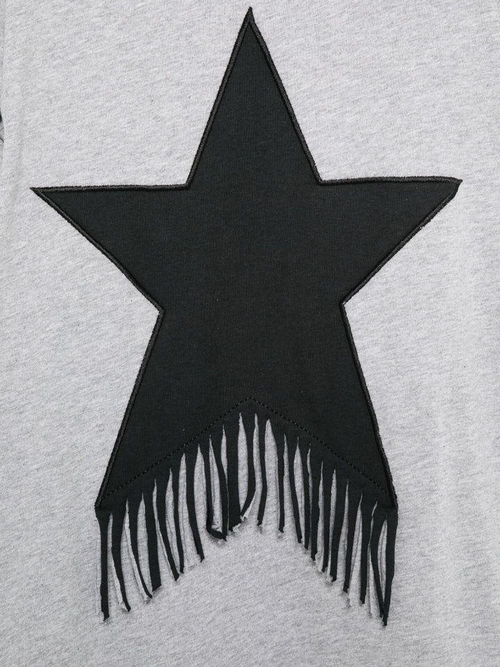Maglia abito con stella e frange