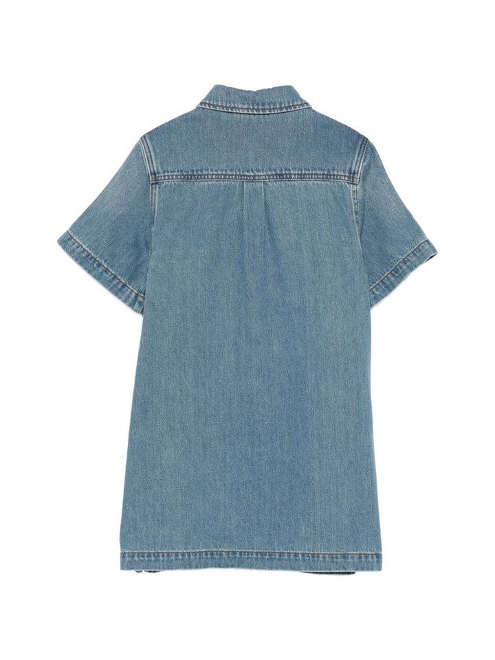 Abito in denim con bottoni