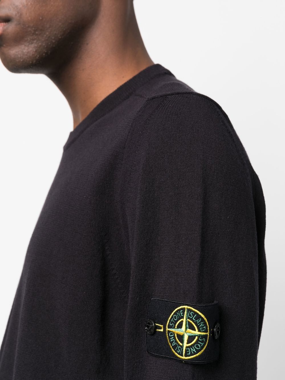 maglione girocollo con logo