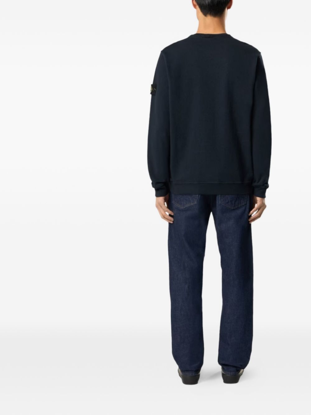 Felpa girocollo con toppa