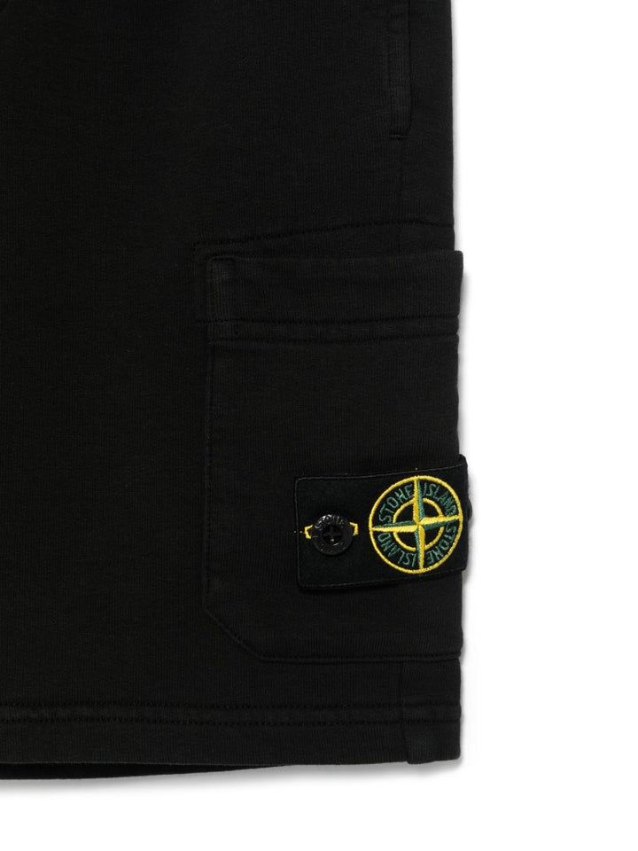 Bermuda in felpa con motivo Compass