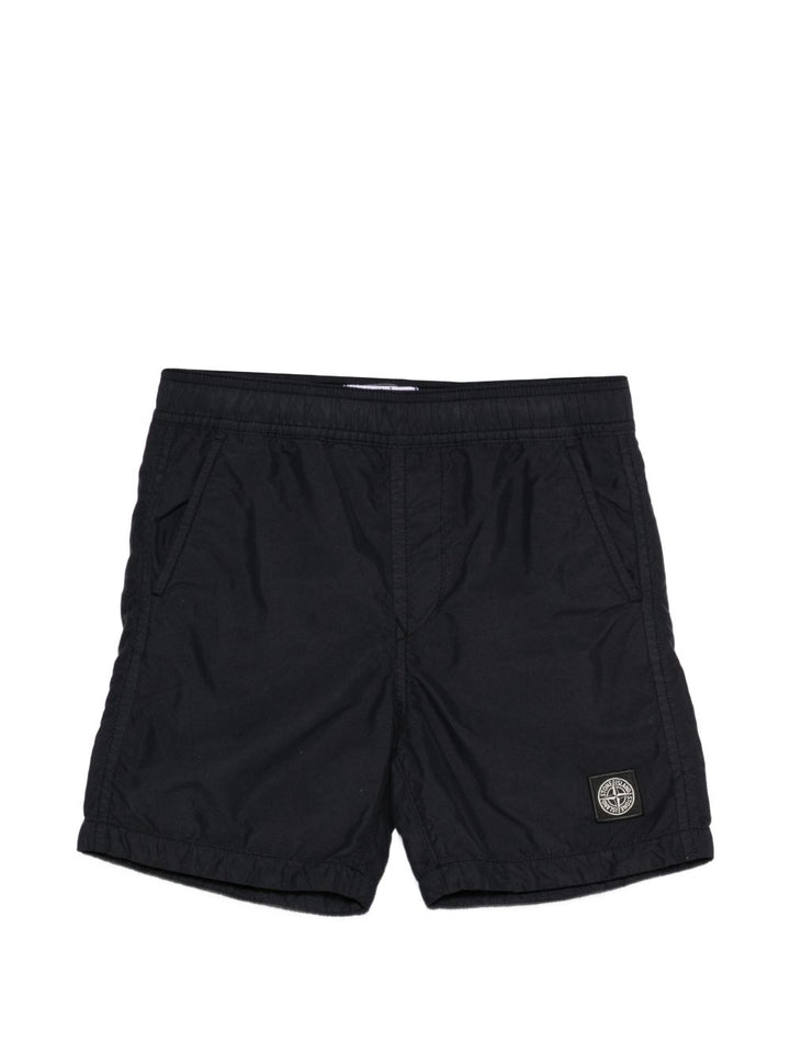Pantaloncini da bagno con logo Compass applicato
