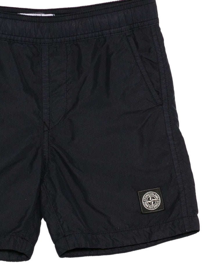 Pantaloncini da bagno con logo Compass applicato