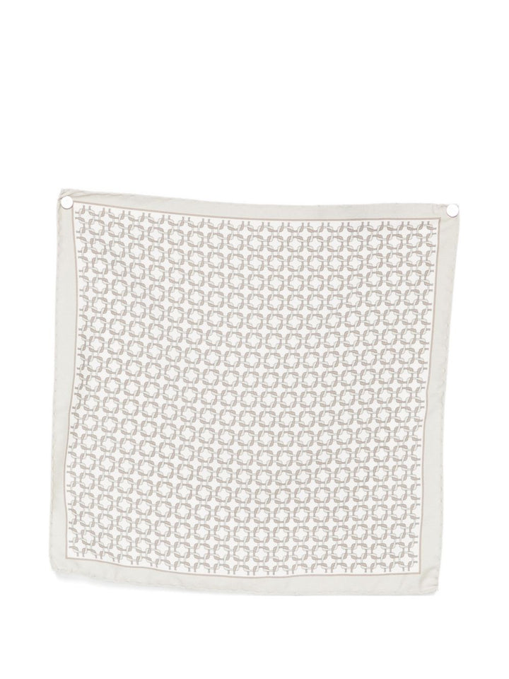 Pochette beige di seta