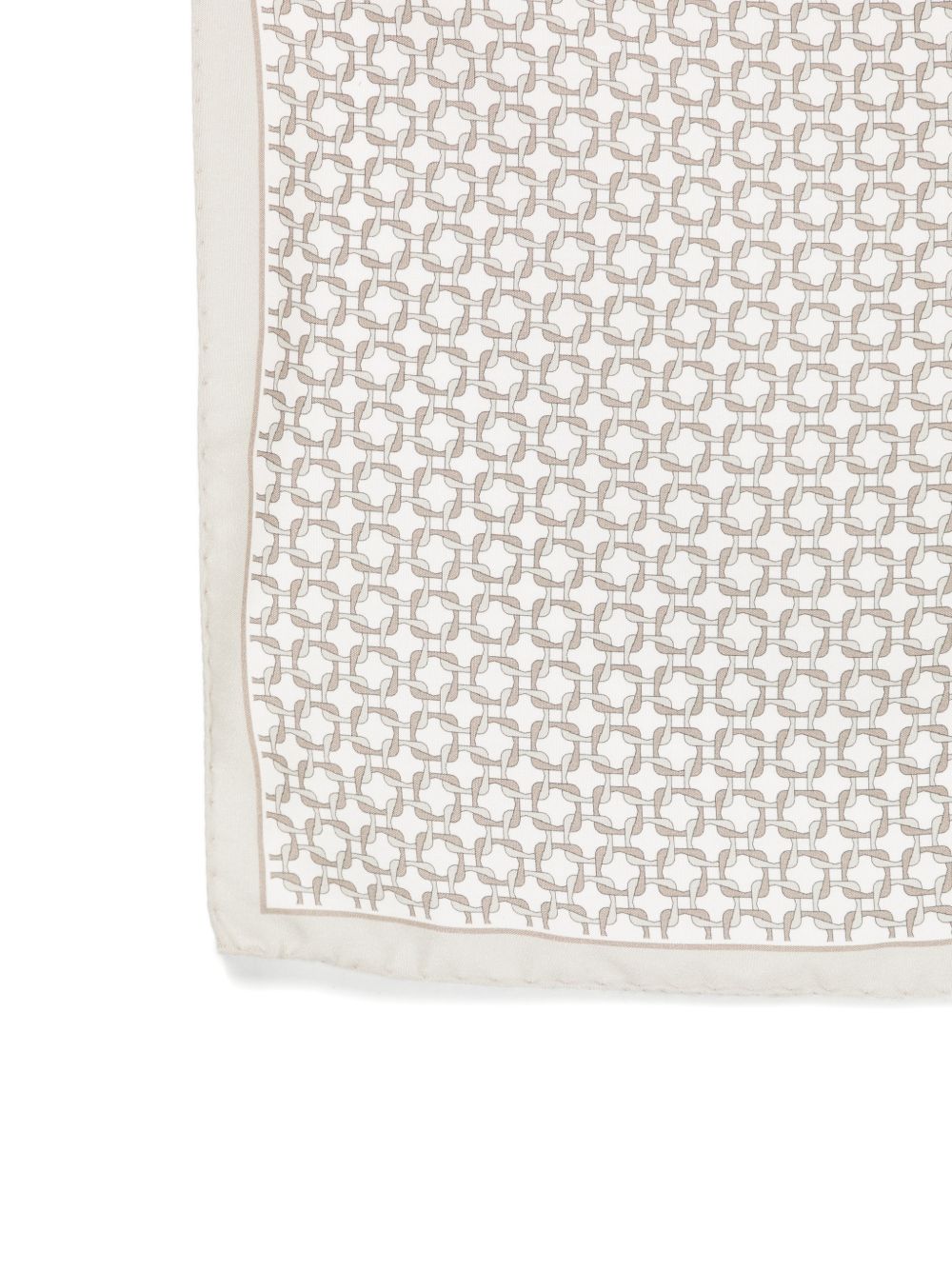 Pochette beige di seta
