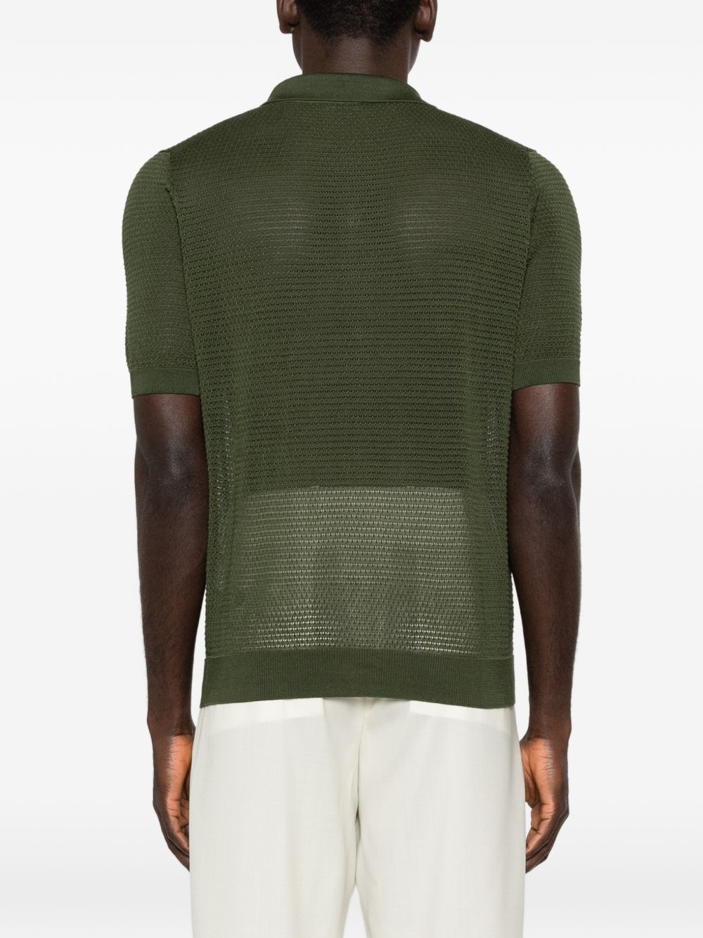 Camicia in maglia mezza manica con colletto
