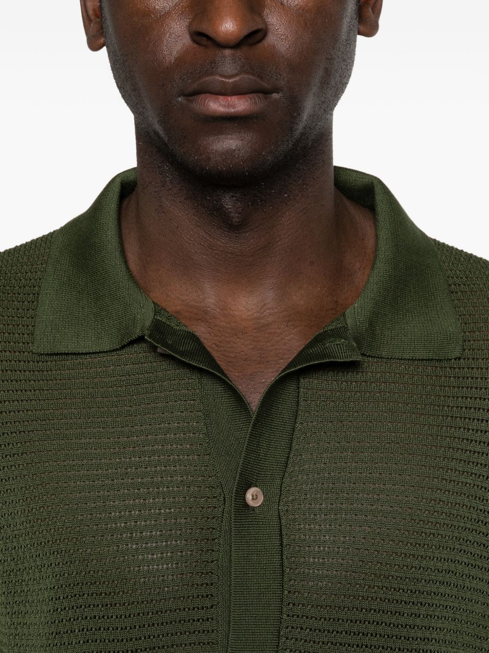 Camicia in maglia mezza manica con colletto