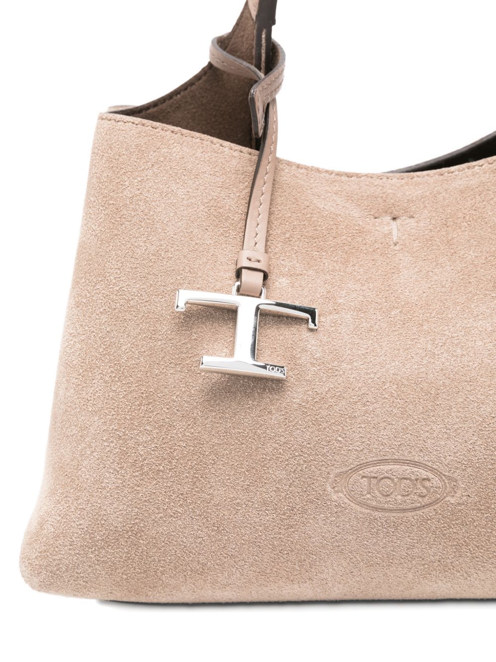 Borsa tote mini con ciondolo a T