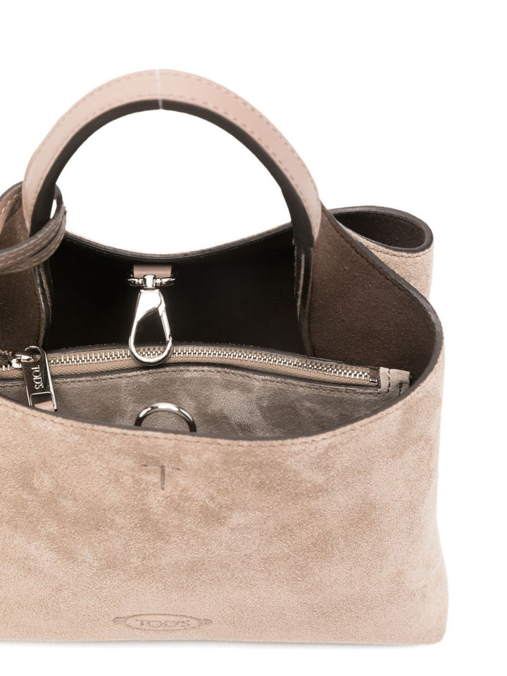 Borsa tote mini con ciondolo a T