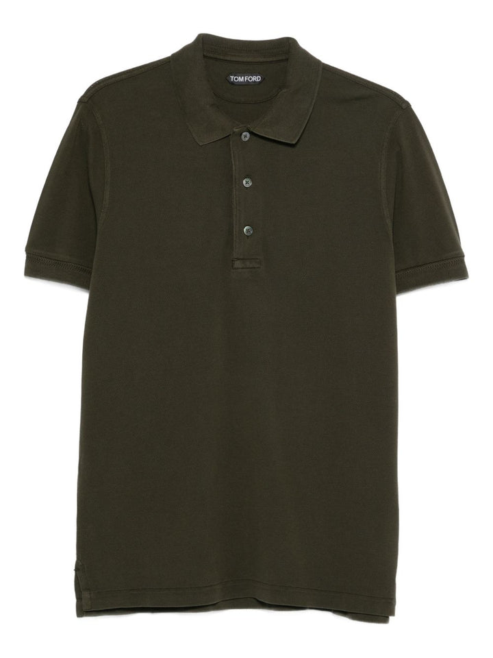 Polo in maglia con bottoni