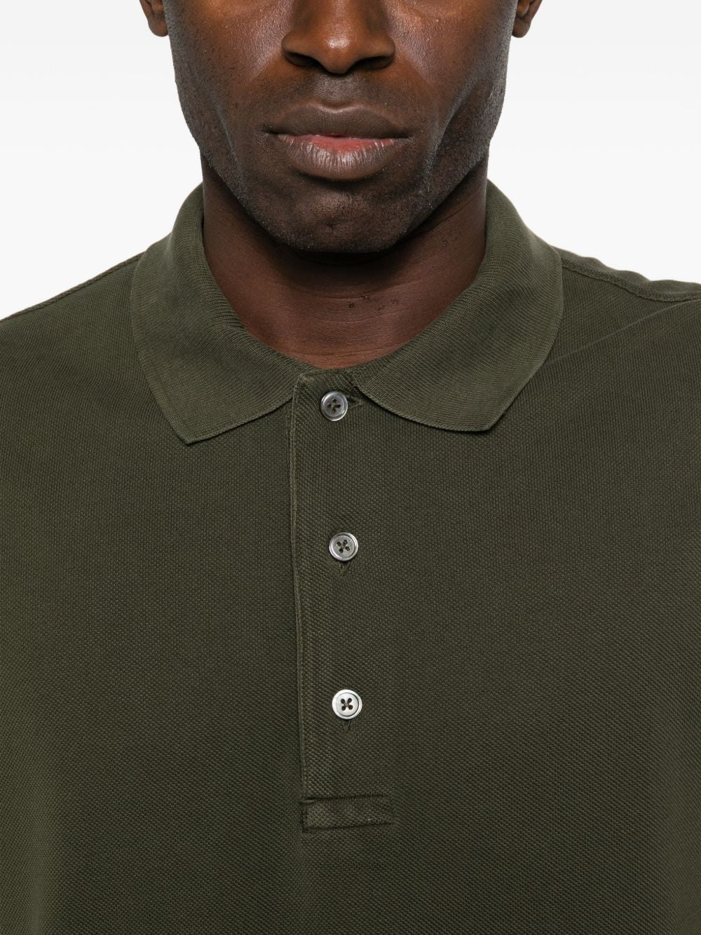 Polo in maglia con bottoni