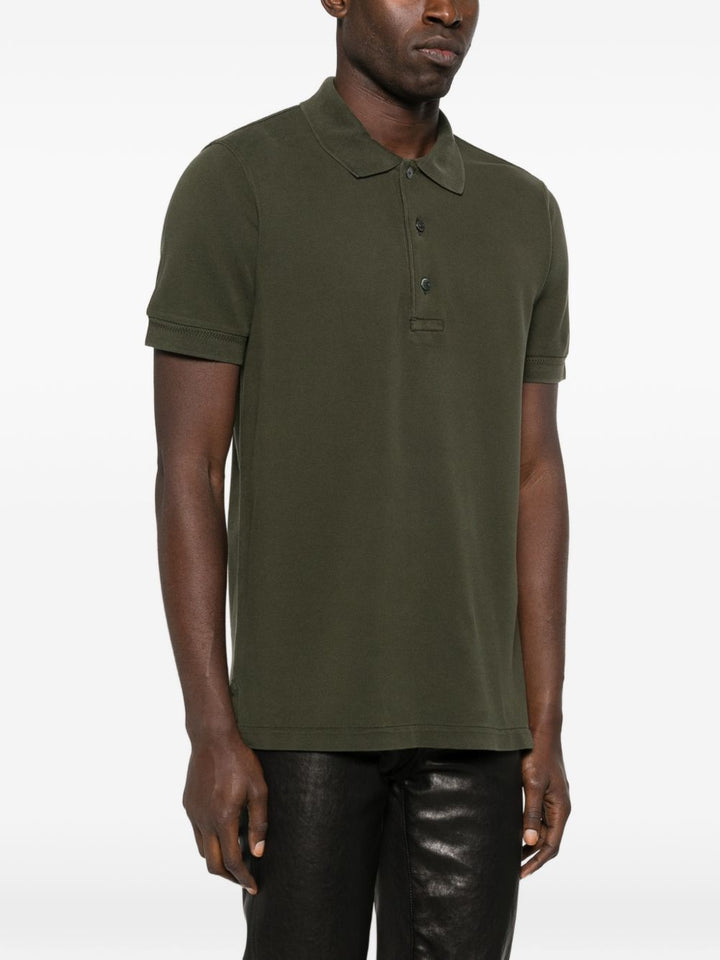 Polo in maglia con bottoni