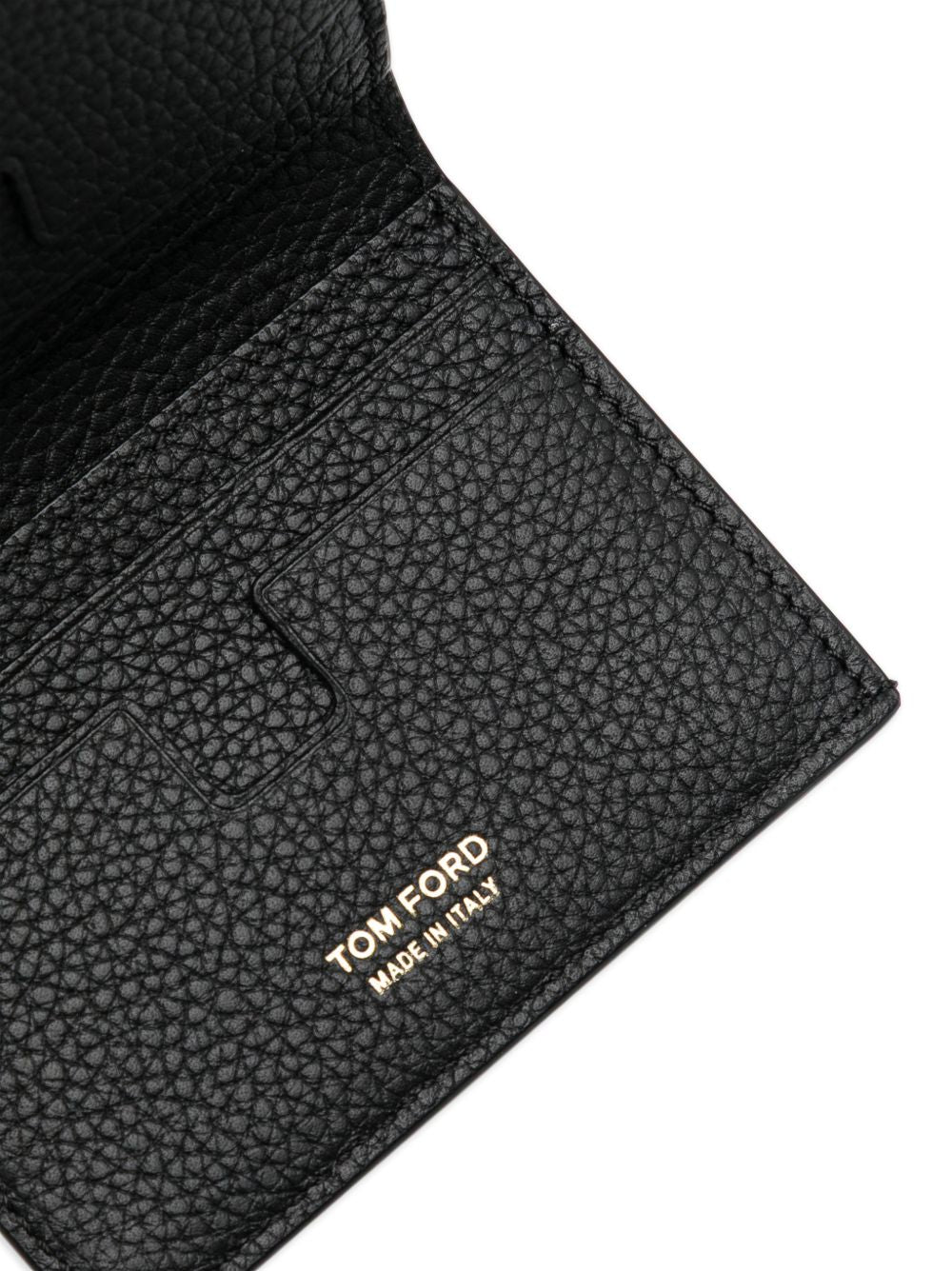 Portafoglio in pelle con logo