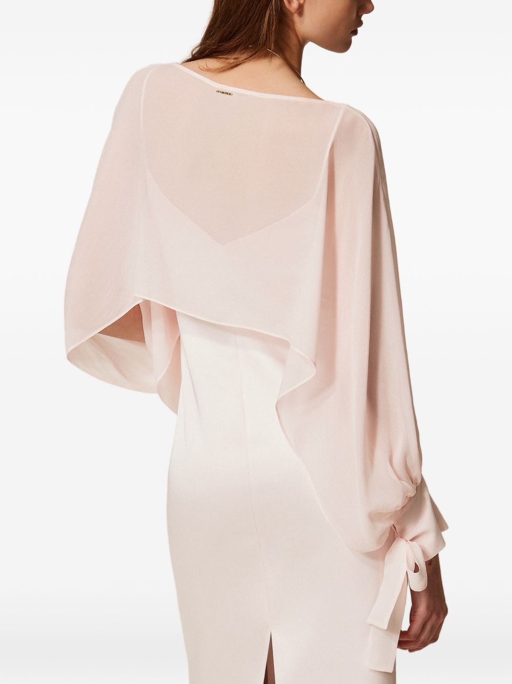 Blusa crop con fiocco