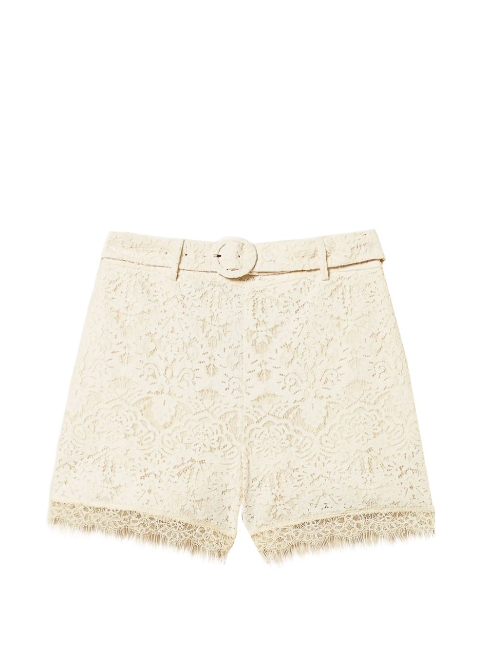 SHORTS IN PIZZO C/CINTURA