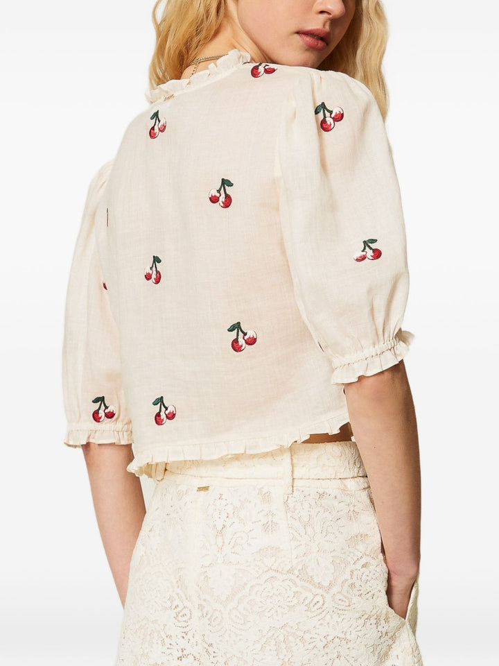 SHORTS IN PIZZO C/CINTURA