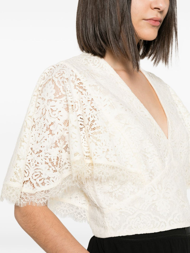 BLUSA IN PIZZO