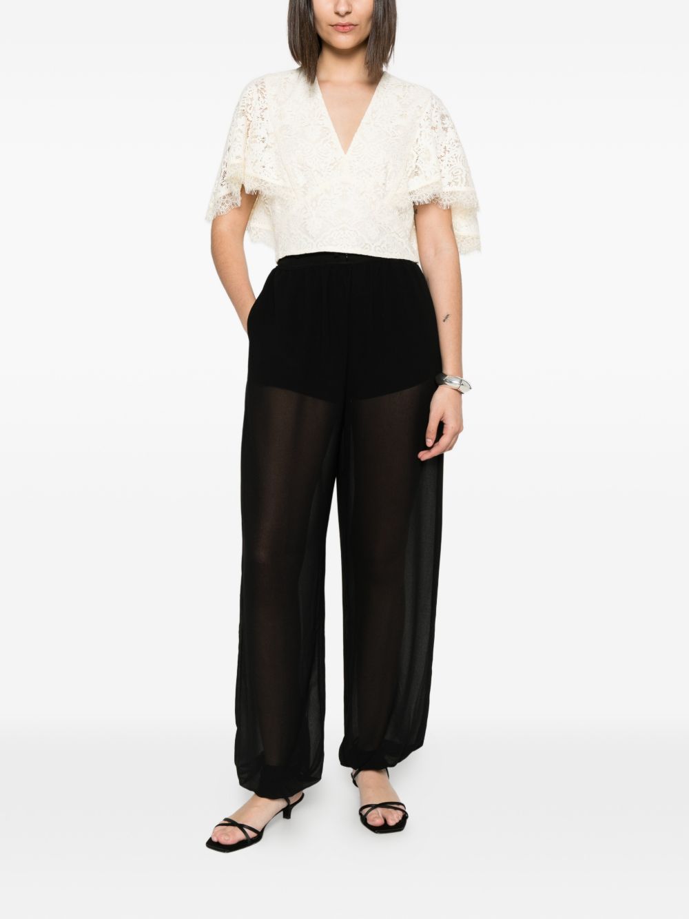 BLUSA IN PIZZO