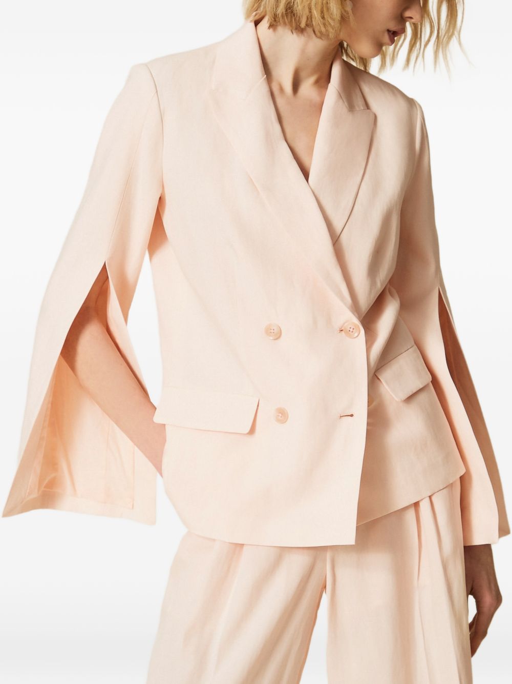 BLAZER DOPPIOPETTO CON SPACCHI MANICHE