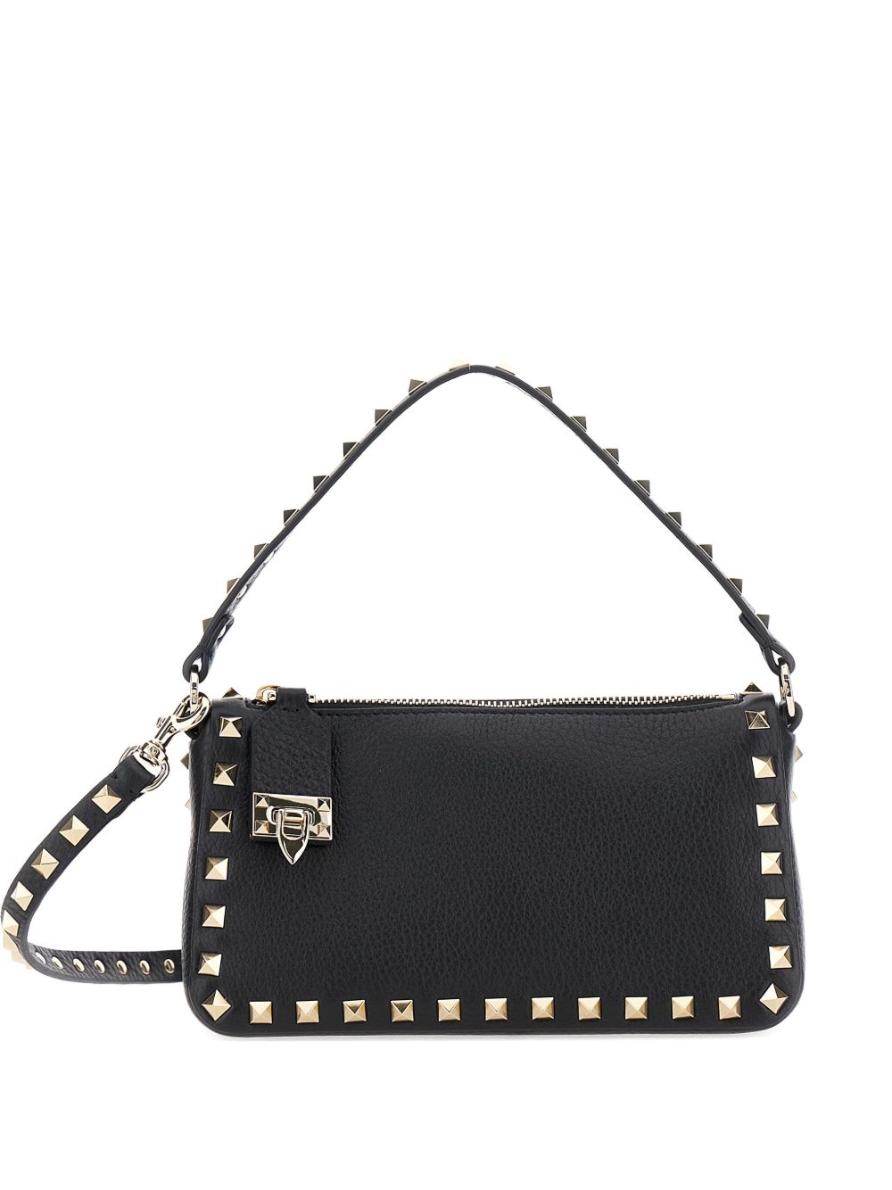 Borsa a tracolla Rockstud piccola in pelle