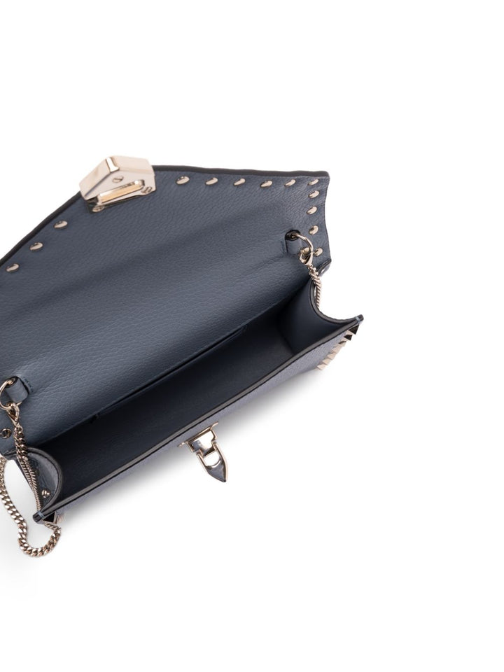 Borsa Rockstud mini in blu
