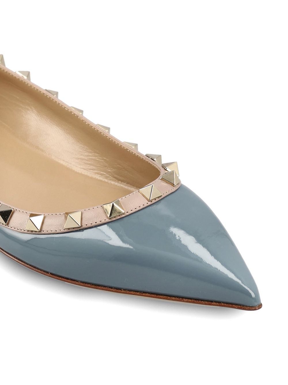Ballerine Rockstud in vernice