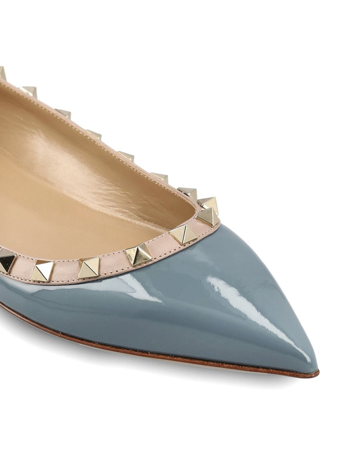 Ballerine Rockstud in vernice
