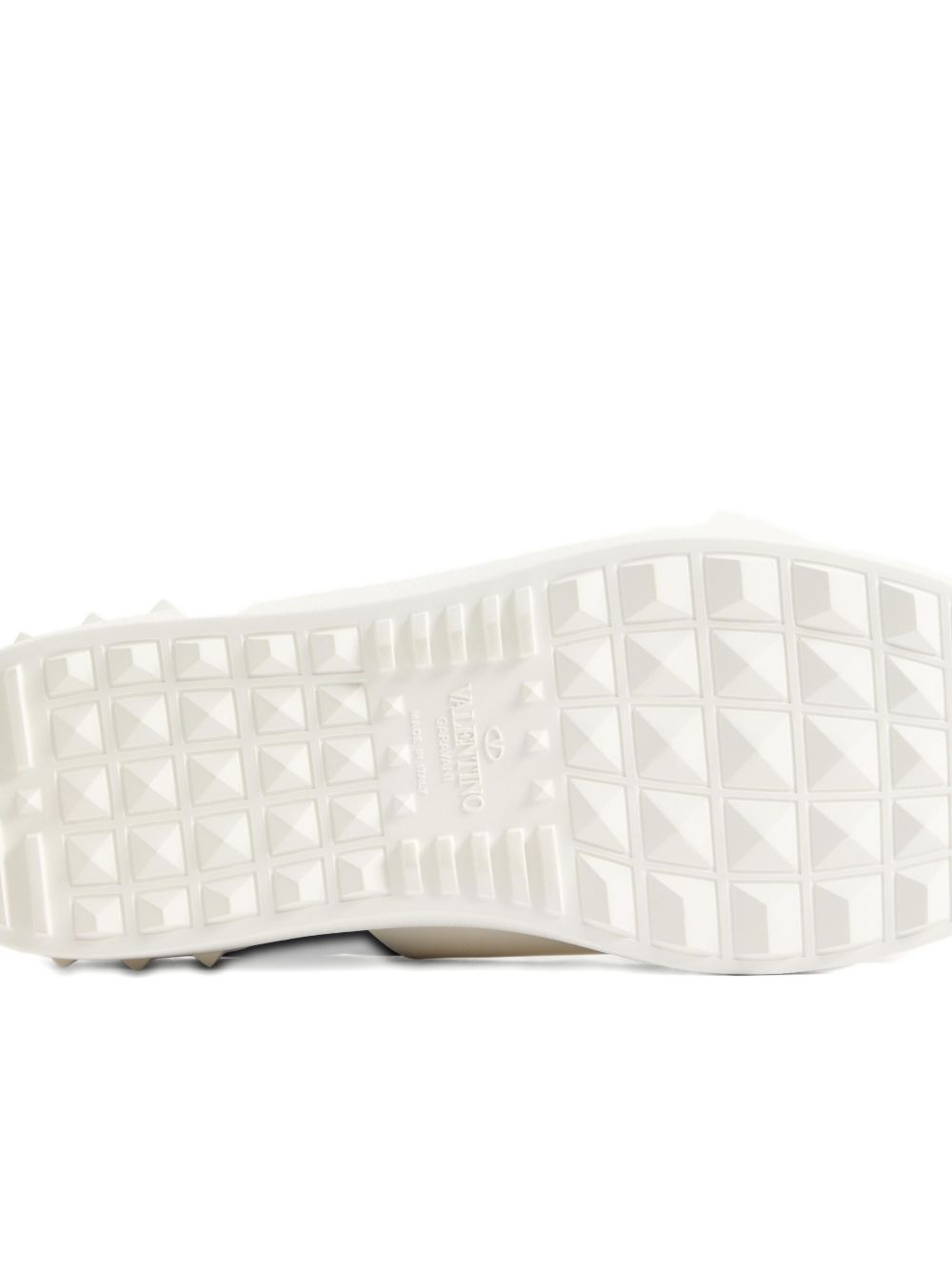 Sneakers "Open " in pelle borchie in gomma sul retro