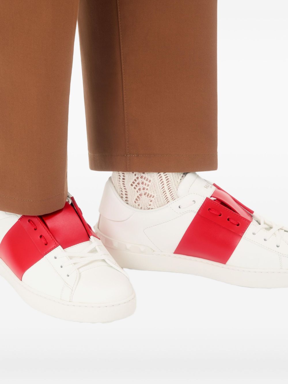Sneakers Open in pelle di vitello