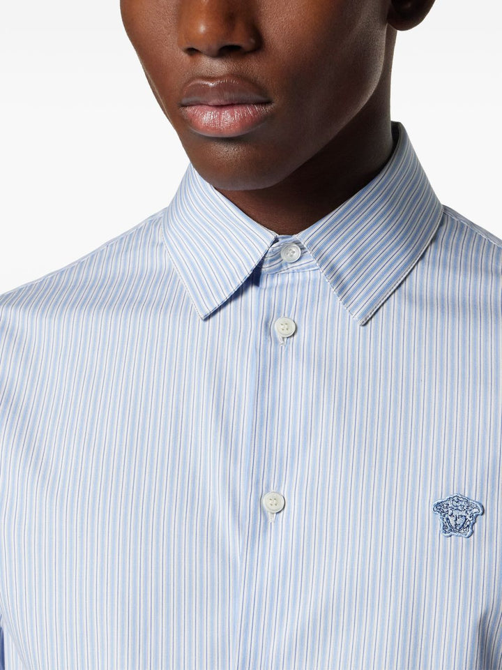 Camicia con bottoni e logo