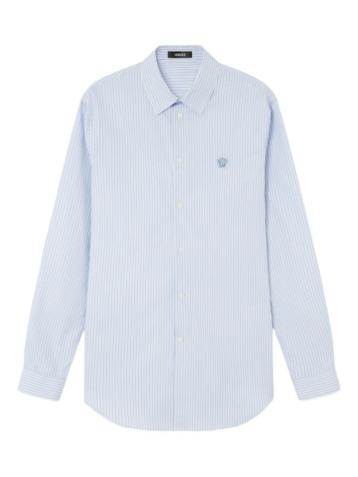 Camicia con bottoni e logo