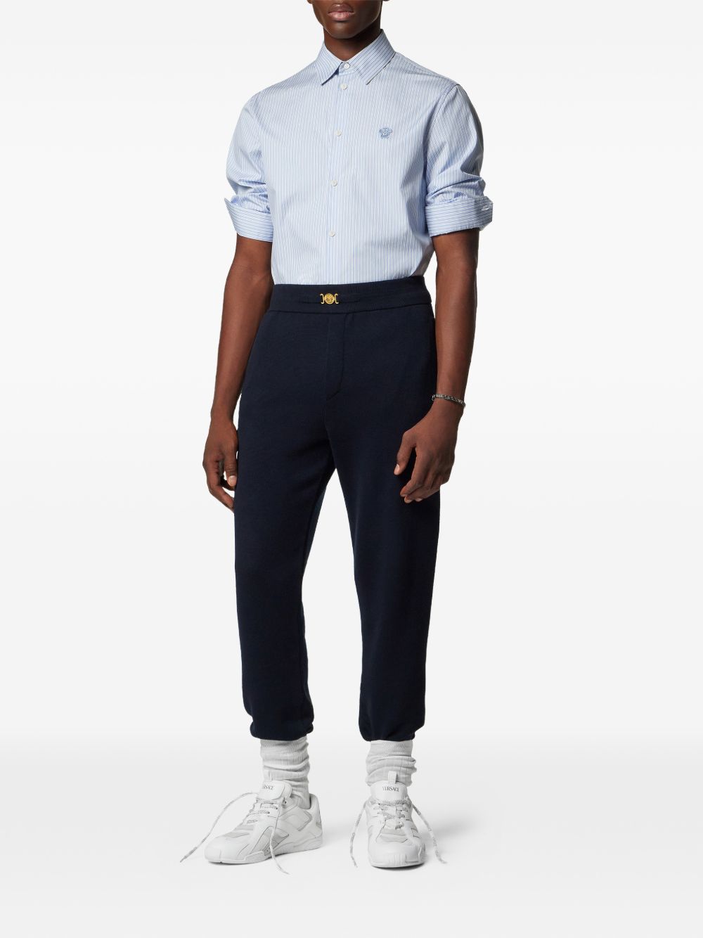 Camicia con bottoni e logo