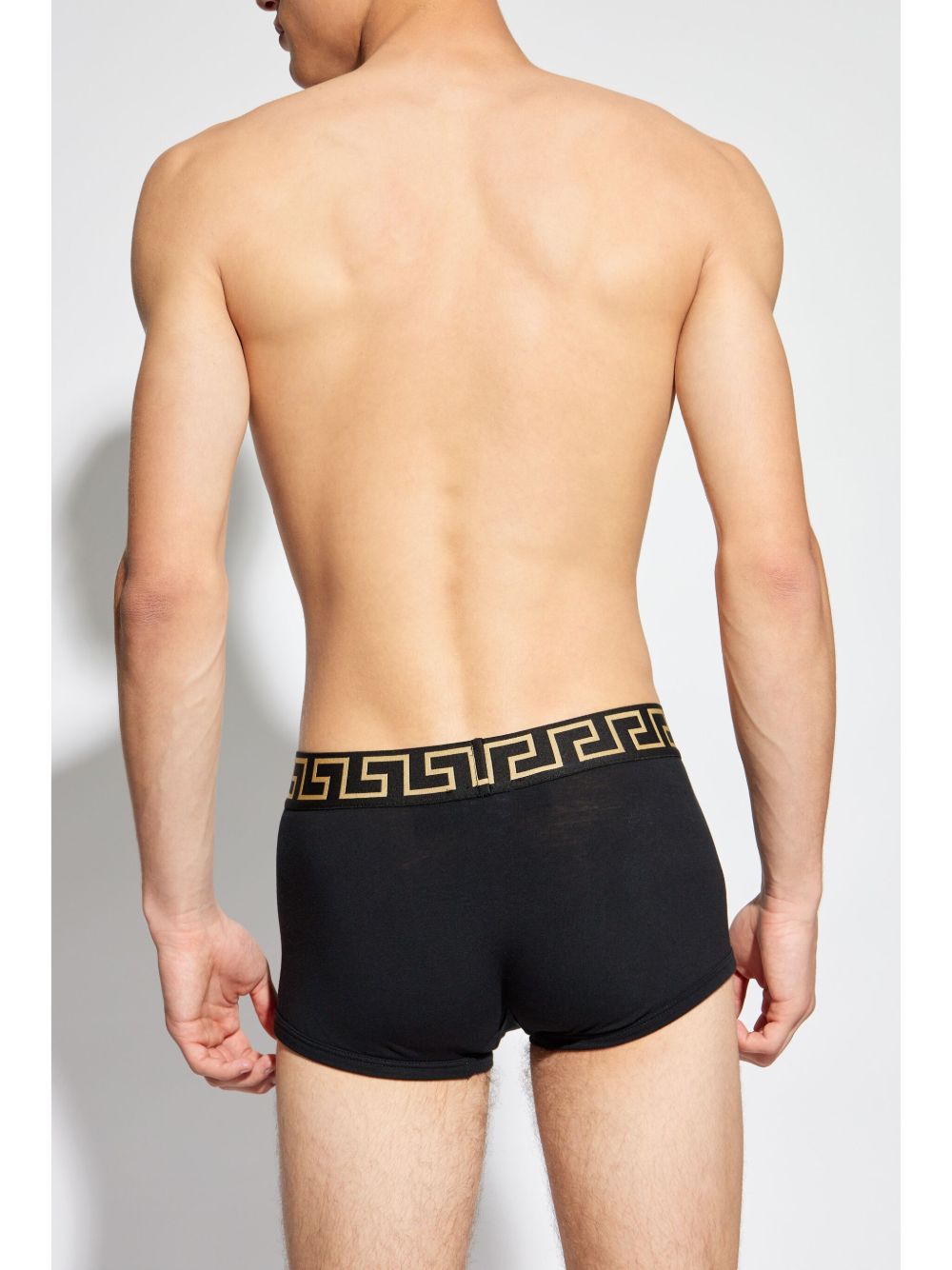 set di due boxer elastico logo greca