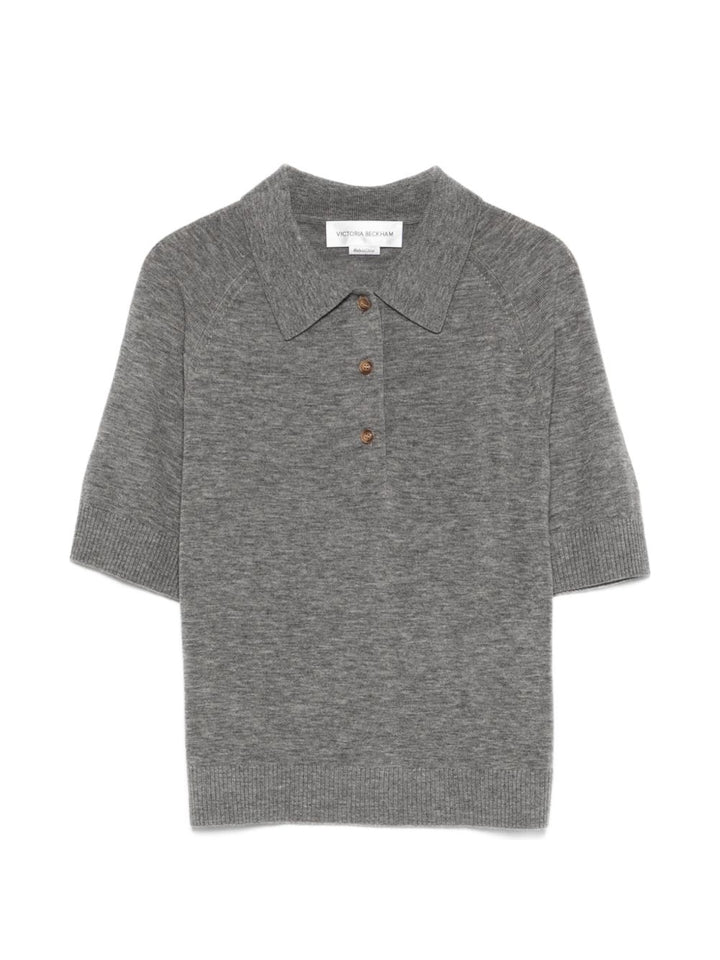 Polo in maglia con bottoni