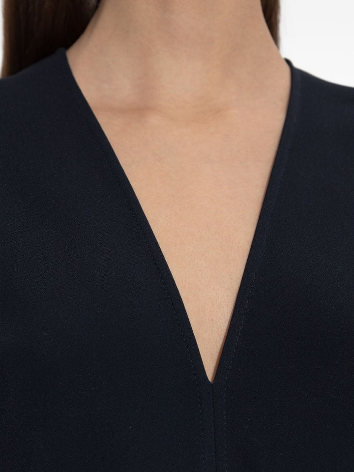 Abito midi con scollo a V